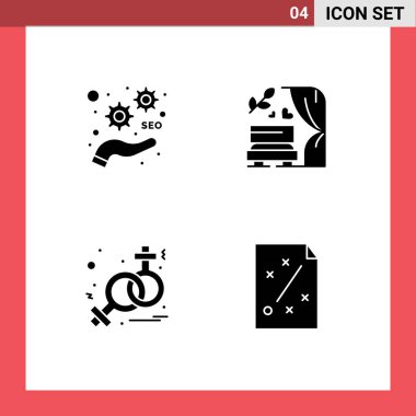 Geliştirme, sembolizm, optimize etme, düğün, iş için Düzenlenebilir Vektör Tasarım Elemanları