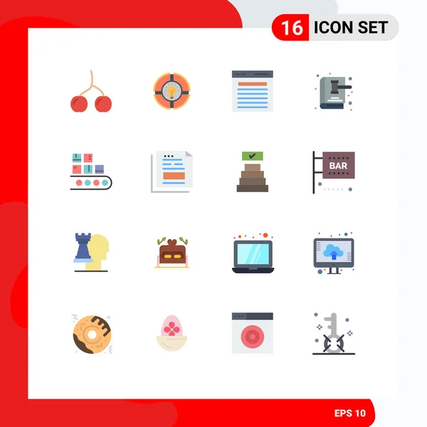 Set Modern Icons Tanda Tanda Untuk Buku Hukum Gavel Add - Stok Vektor