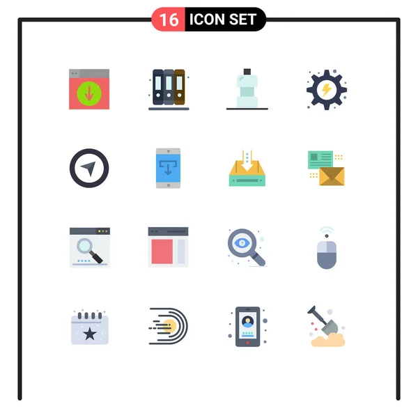 Stock Vector Icon Pack Line Signs Symbols Mouse Gear Water — 스톡 벡터