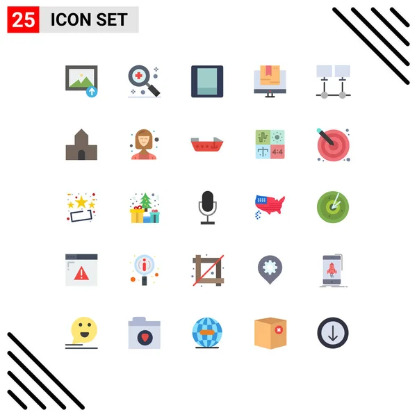 Stock Vector Icon Pack Line Signs Symbols Network Connection Toggle — Stock Vector