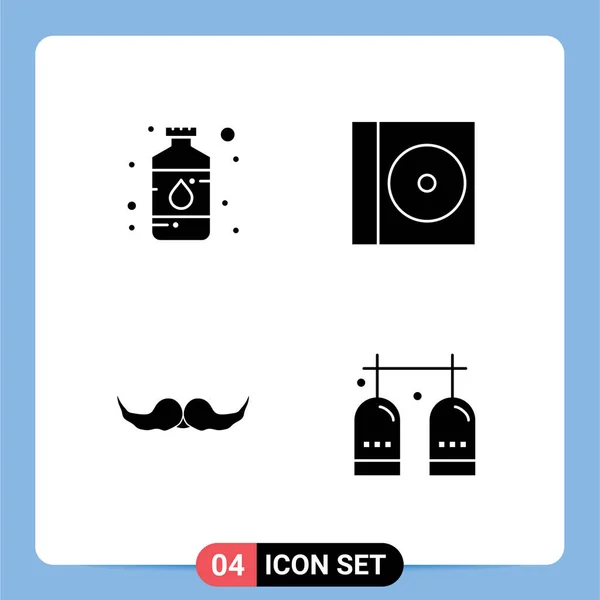 Stock Vector Icon Pack Líneas Símbolos Para Arte Hipster Pintura — Vector de stock