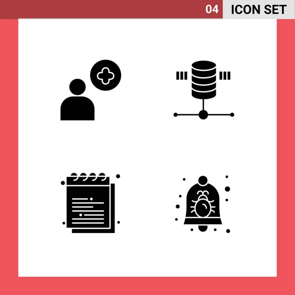 Stock Vector Icon Pack Van Line Signs Symbolen Voor Toevoegen — Stockvector