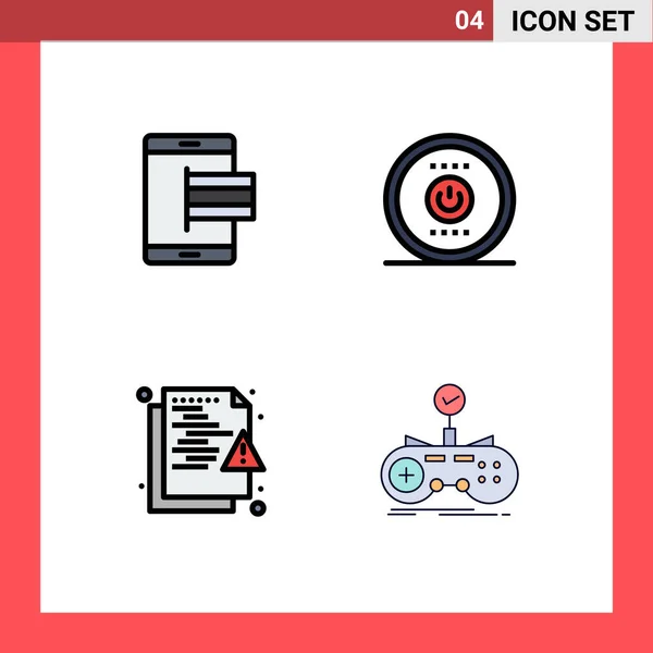 Set Von Modernen Symbolen Symbole Zeichen Für Handel Datei Online — Stockvektor