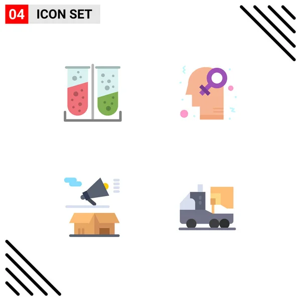 유니버설 아이콘 장치의 실험실 테스트 Editable Vector Design Elements — 스톡 벡터