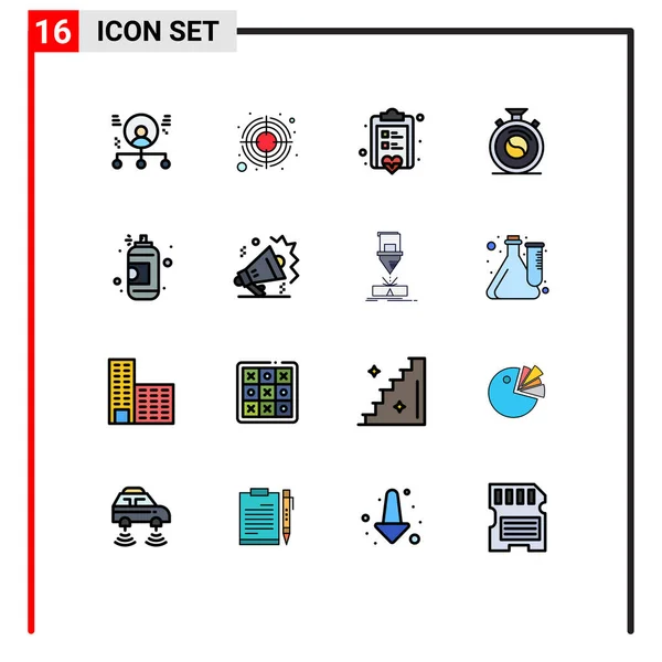 Creative Icons Σύγχρονα Σημάδια Και Σύμβολα Ψεκασμού Διαλογισμού Στόχου Συγκέντρωσης — Διανυσματικό Αρχείο