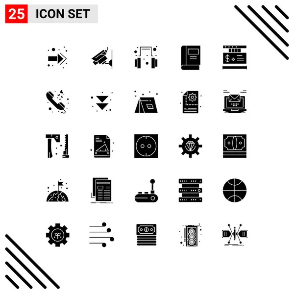 Stock Vector Icon Pack Mit Zeilenzeichen Und Symbolen Für Shopping — Stockvektor