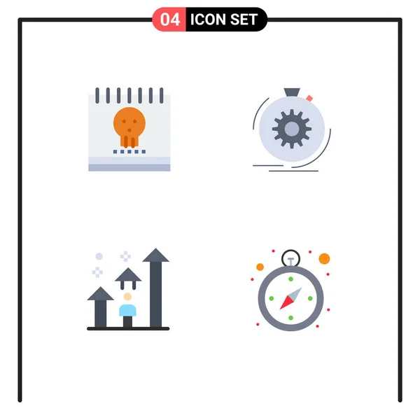 Universal Icon Symbolen Groep Van Modern Flat Iconen Van Kalender — Stockvector