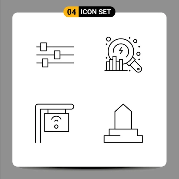 사이트 모바일 디자인 역사적 Editable Vector Design Elements — 스톡 벡터