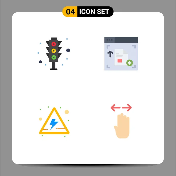 Konsep Flat Icon Untuk Website Sinyal Mobile Dan Aplikasi Tanda - Stok Vektor