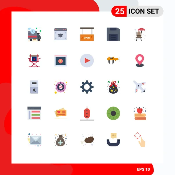 Set Modern Icons Sysymbols Signs Gadget Disc Beauty Spa Devices — Vector de stock