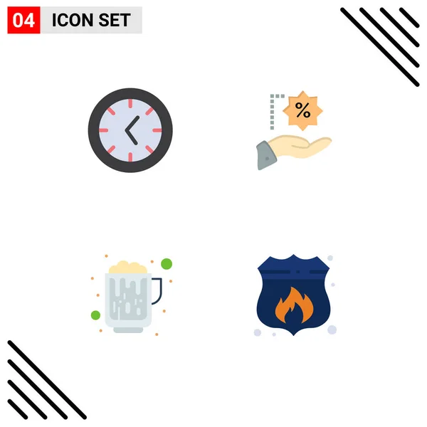 Benutzeroberfläche Flaches Icon Pack Moderner Zeichen Und Symbole Für Werkzeuge — Stockvektor