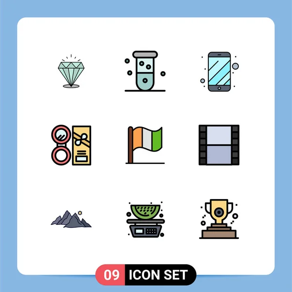 Conjunto Icones Modernos Símbolos Sinais Para Cosméticos Laboratório Beleza Eletrônica — Vetor de Stock
