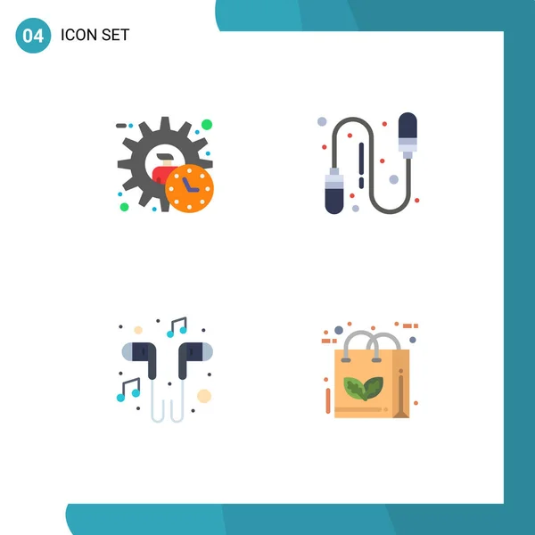 User Interface Flat Icon Pack Modern Signs Symbols Administrator Headset — Διανυσματικό Αρχείο