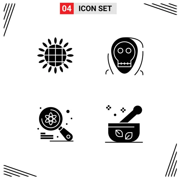 Universal Icon Symbols Group Modern Solid Glyphs Harvest Computer Vegetables — Vetor de Stock