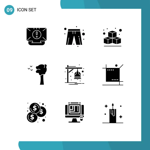 Set Iconos Interfaz Usuario Moderna Símbolos Signos Para Tren Campana — Archivo Imágenes Vectoriales