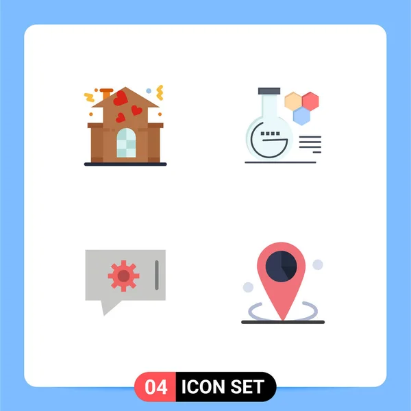 Interfaz Usuario Icono Plano Paquete Signos Símbolos Modernos Familia Configuración — Vector de stock