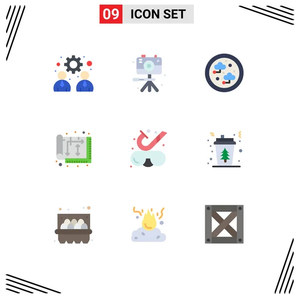 Stock Vector Icon Pack Líneas Símbolos Para Playa Casa Conexión — Vector de stock