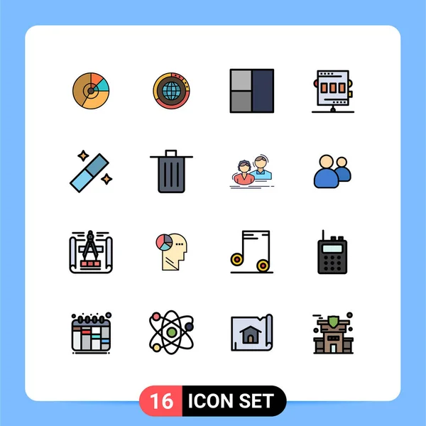 Stock Vector Icon Pack Mit Linienzeichen Und Symbolen Für Leichtathletik — Stockvektor