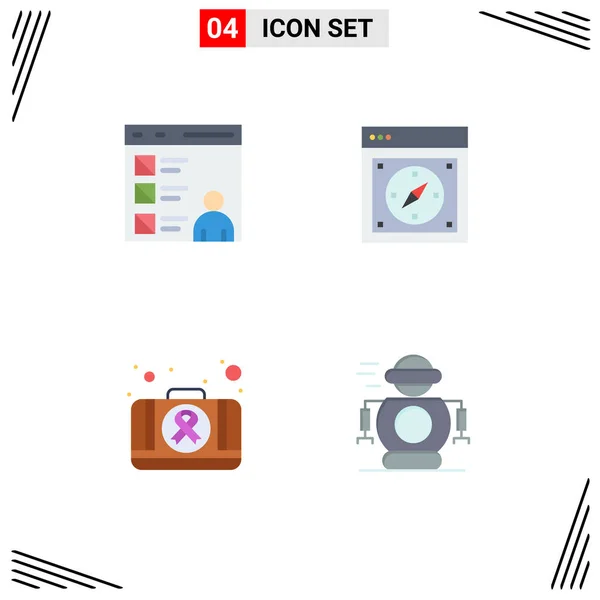 Set Von Modernen Symbolen Symbole Zeichen Für App Web Entwicklung — Stockvektor