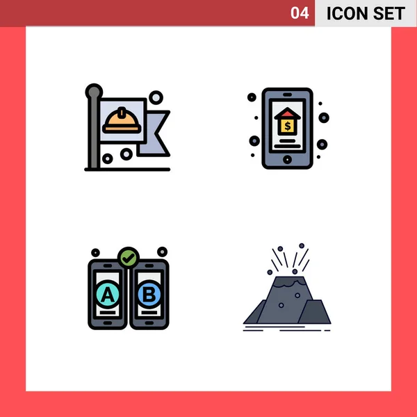 Set Modern Icons Symbols Signs Communist Development Labour Home Mobile — Stock Vector