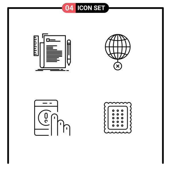 Creative Icons Modern Jelek Szimbólumok Kód Croos Programozás Globális Kommunikáció — Stock Vector