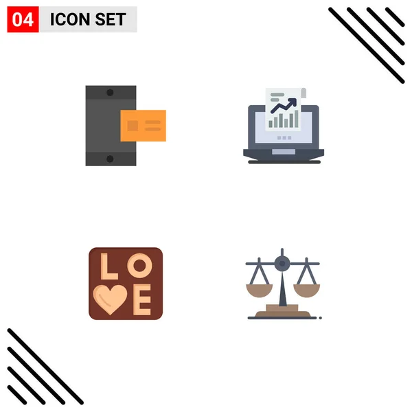 User Interface Pack Basic Flat Icons Mobile Sign Profile Sales — Stock Vector