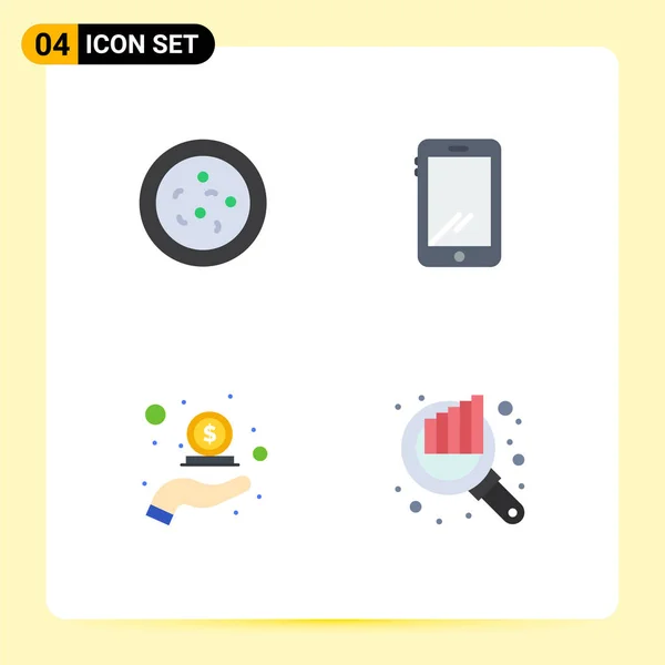 Universal Icon Symbols Group Modern Flat Icons Bacteria Hand Smart — Vetor de Stock