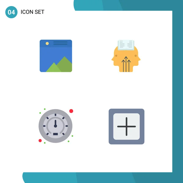 Universal Flat Icons Set Web Mobile Applications Image Speed Web — 스톡 벡터