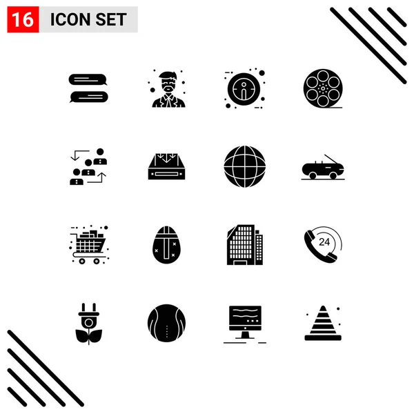 Icône Vectorielle Stock Paquet Signes Symboles Ligne Pour Échelle Avancement — Image vectorielle