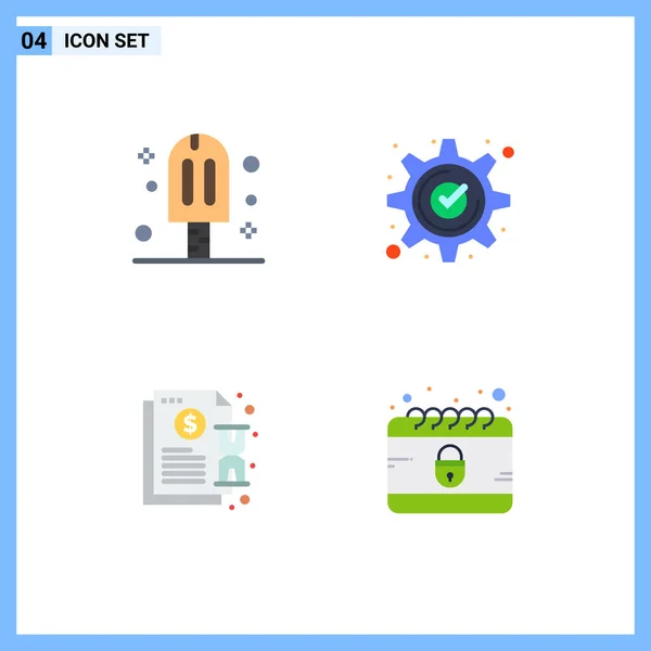 Flat Icon Concepto Para Sitios Web Móviles Aplicaciones Carnaval Contrato — Vector de stock