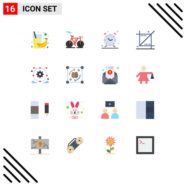 Vector Stock Icon Pack Líneas Signos Símbolos Para Desarrollo Herramienta — Vector de stock