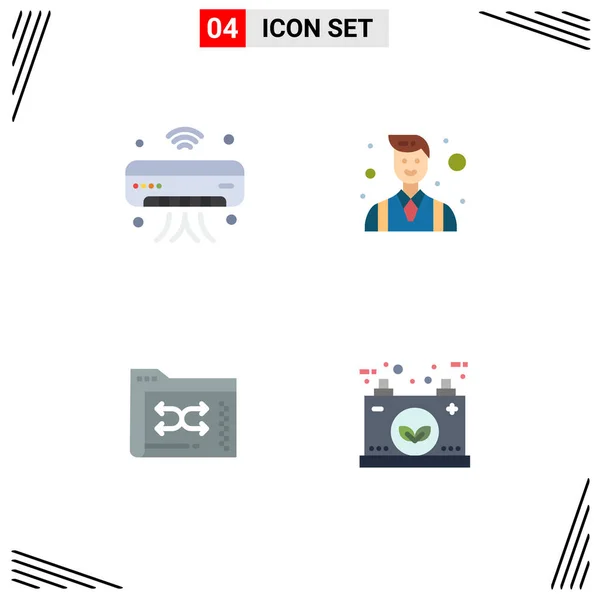 Creative Icons Modern Signs Symbols Backup Iot Businessman Files Editable — Stock Vector
