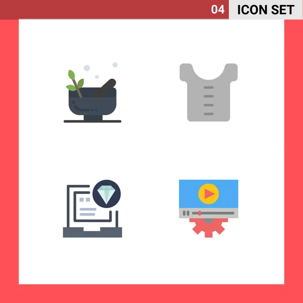 Universal Flat Icons Set Für Web Und Mobile Anwendungen Schleifen — Stockvektor