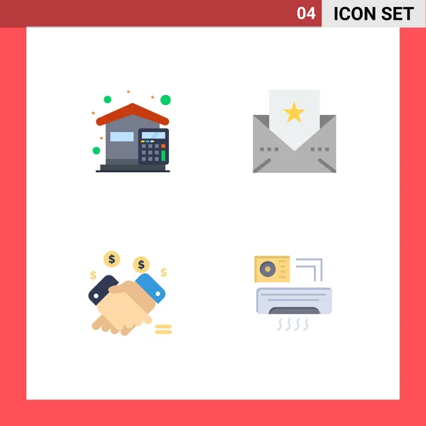 Set Van Moderne Pictogrammen Symbolen Tekenen Voor Rekeningen Marketing Kosten — Stockvector