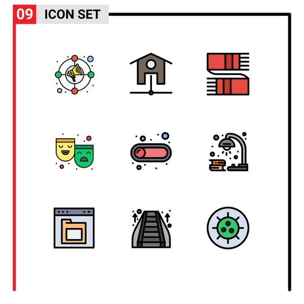 Universal Icon Symbols Group Modern Filledline Flat Colors Switch Clothing — 스톡 벡터