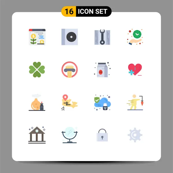 Universal Icon Symbols Gruppe Von Modernen Flachen Farben Der Favoriten — Stockvektor