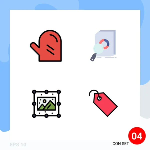 Universal Icon Symbols Group Modern Filledline Colori Piatti Bevanda Creativo — Vettoriale Stock