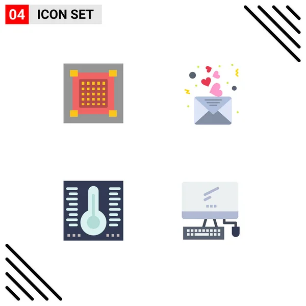 Interface Usuário Flat Icon Pack Modern Signs Symbols Creative Mercury — Vetor de Stock