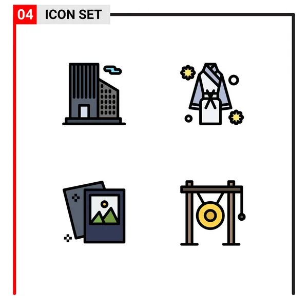 Set Modern Icons Sysymbols Signs Building Image Bath Shower Photo — Vector de stock