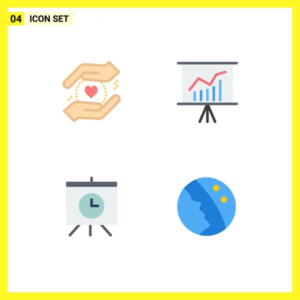 Vector Icon Pack Line Signs Symbols Business Time Lecture Presentation — 스톡 벡터