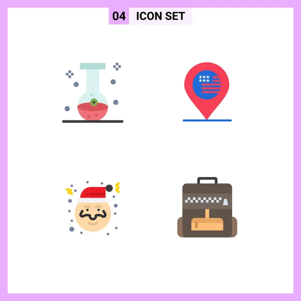 Universal Icon Symbols Group Modern Flat Icons Ball Christmas Eye — Stock Vector