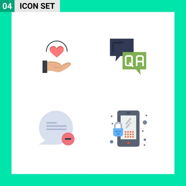 User Interface Pack Basic Flat Icons Medical Delete Hand Help — Stock Vector