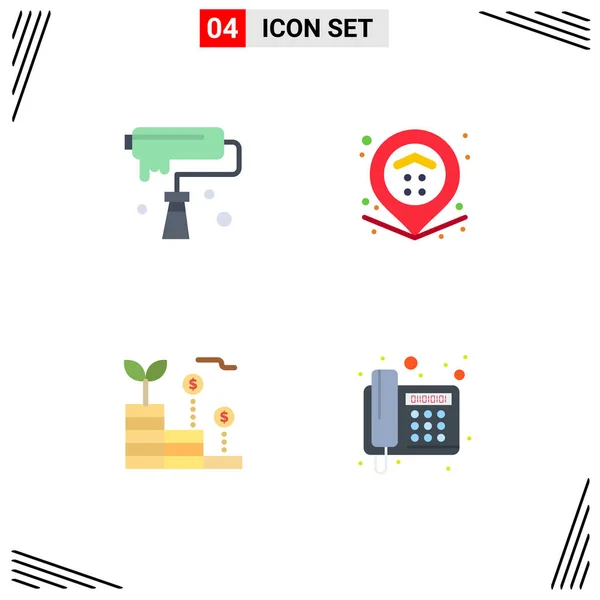 Universal Icon Symbols Group Modern Flat Icons Artistic Finance Creativity — Vetor de Stock