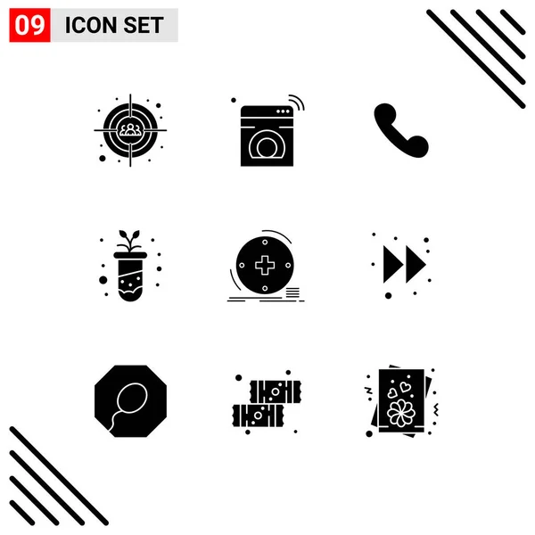 Stock Vector Icon Pack Líneas Signos Símbolos Para Clínica Estudio — Archivo Imágenes Vectoriales