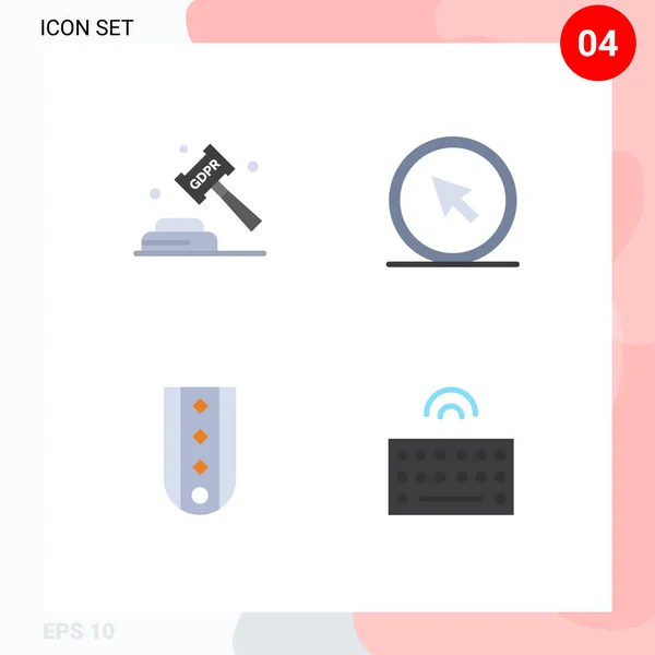 Universal Icon Symbols Group Modern Flat Icons Enforcement Pointer Law — 스톡 벡터