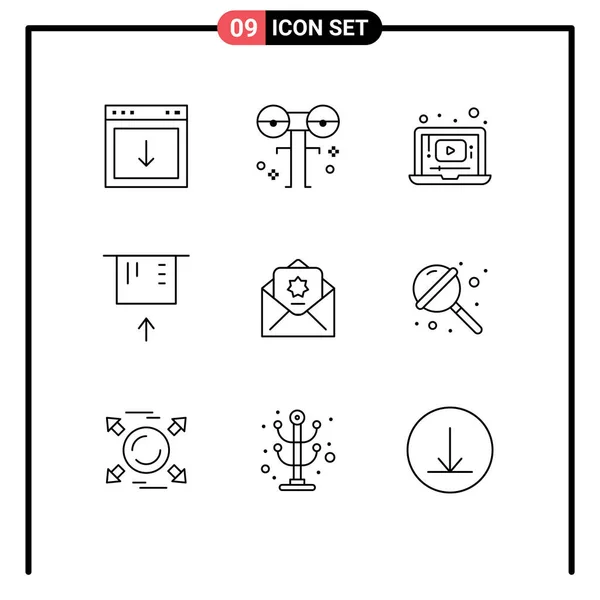 Stock Vector Icon Pack Van Line Tekens Symbolen Voor Donatie — Stockvector