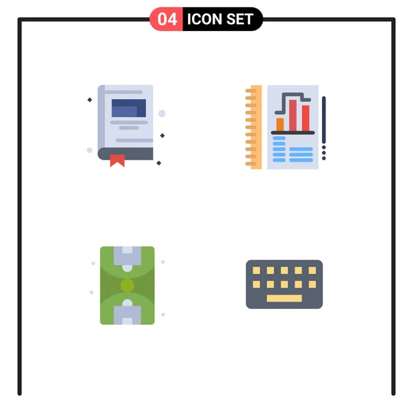 Universal Icon Symbols Group Modern Flat Icons Education Ground Annual — Stockový vektor