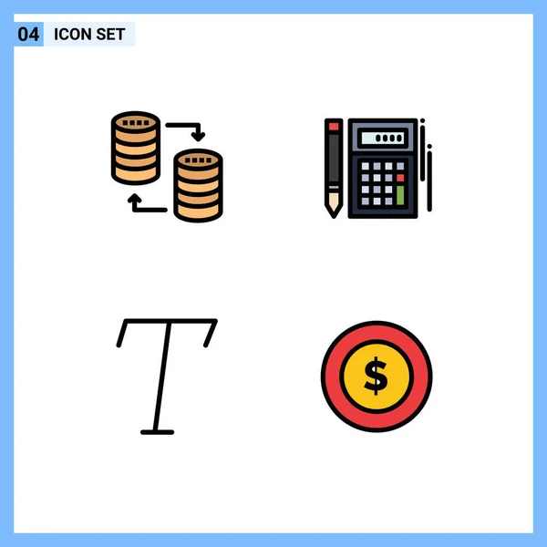 Set Von Modernen Symbolen Symbole Zeichen Für Datenbank Mathematik Speicherung — Stockvektor