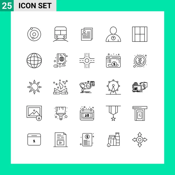 Kreativních Ikon Moderní Značky Symboly Vytvoření Profil Avatar Soubor Upravitelné — Stockový vektor