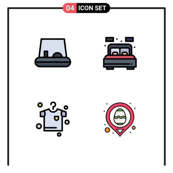 Vector Stock Icon Pack Líneas Señales Símbolos Para Pedal Levadura — Vector de stock